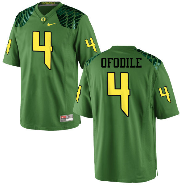 Men #4 Alex Ofodile Oregon Ducks College Football Jerseys-Apple Green - Click Image to Close